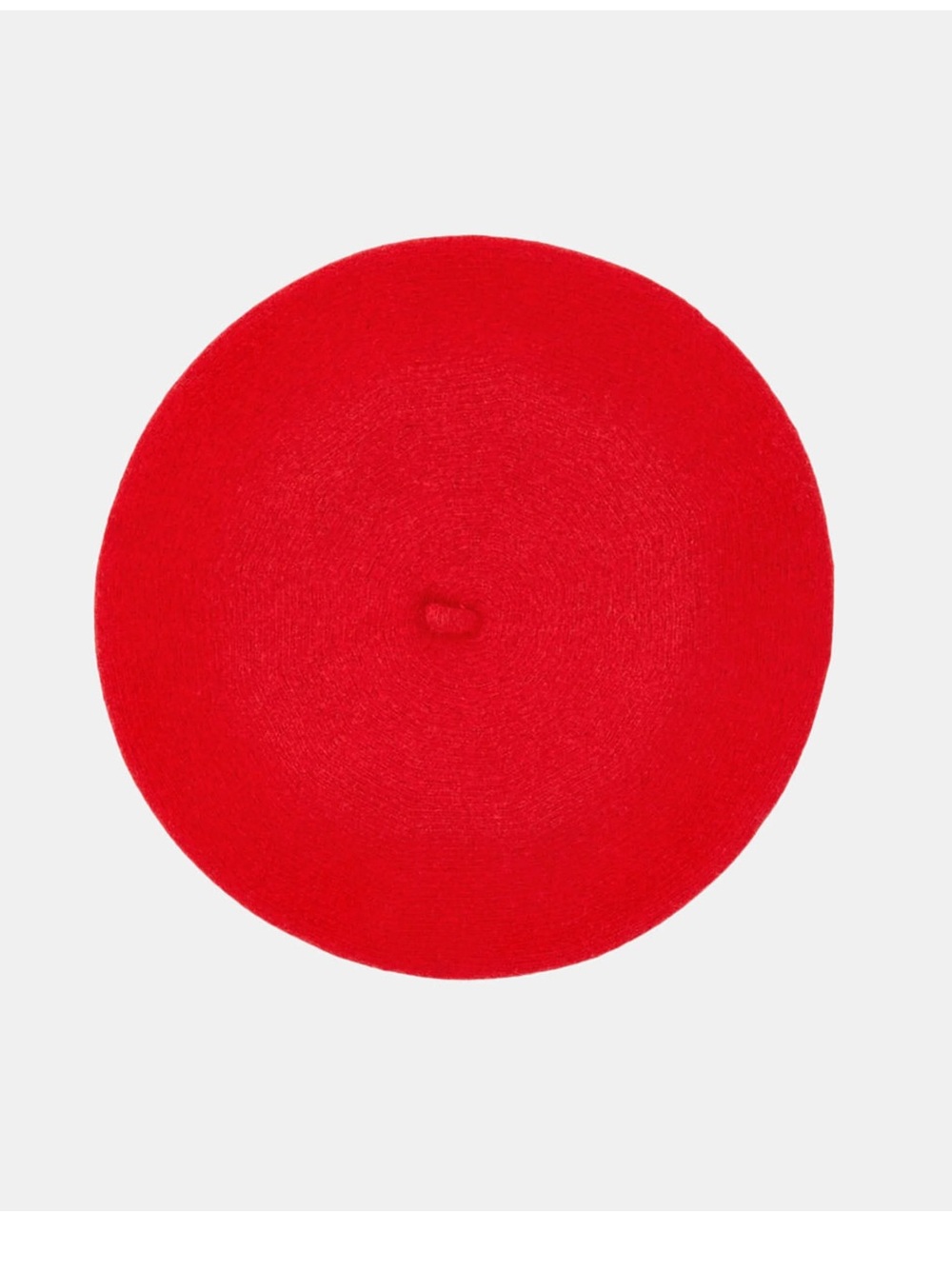 Galeries Lafayette 100% Wool Red Beret Hat Womens